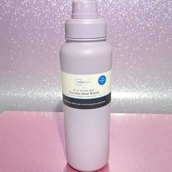 Lavender Stainless Steel Insulated Bottle 40 Oz - Picture 3 of 6